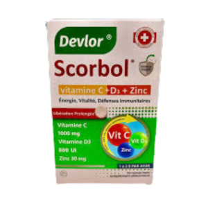 DEVLOR Scorbol vitamine C+D+Zinc