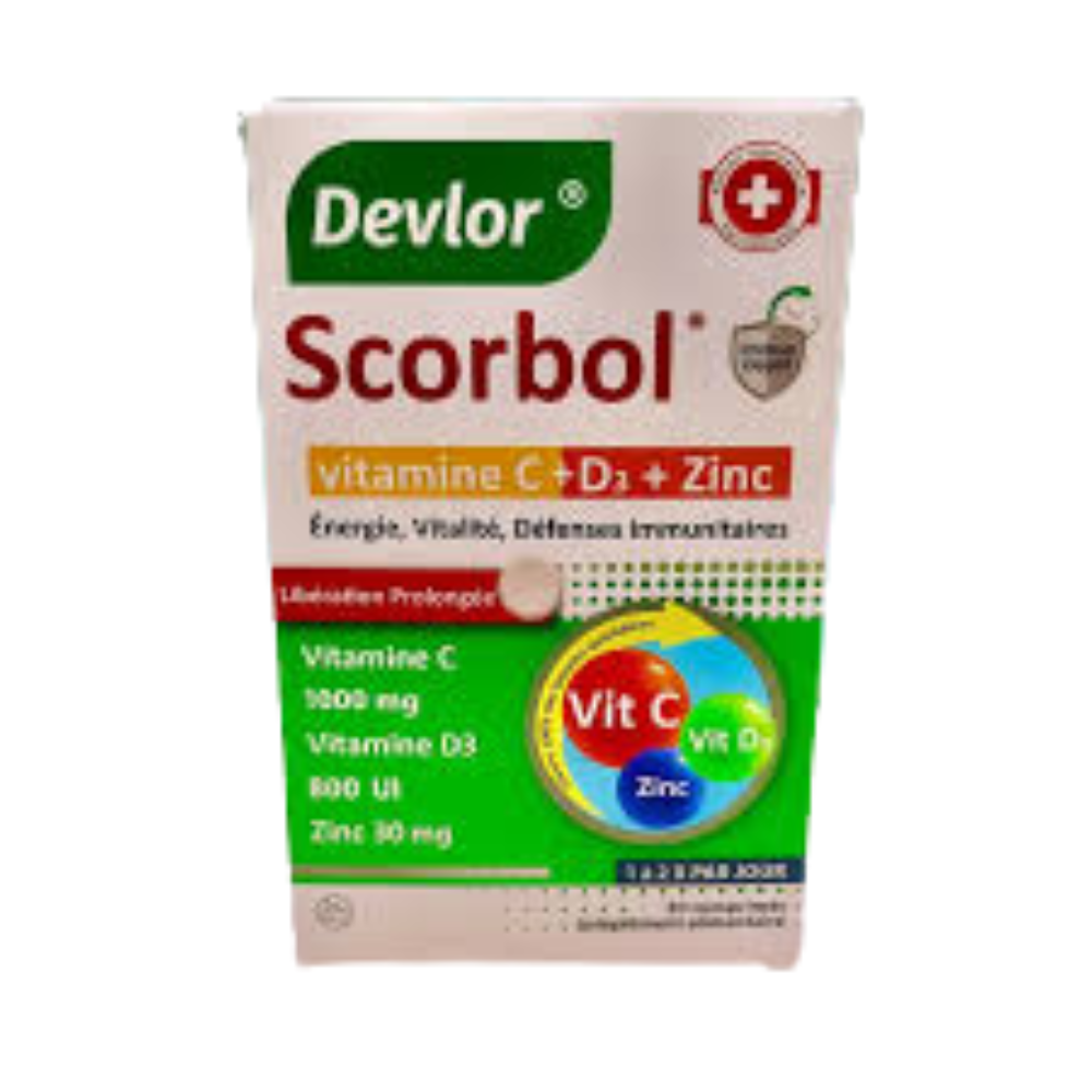 DEVLOR Scorbol vitamine C+D+Zinc