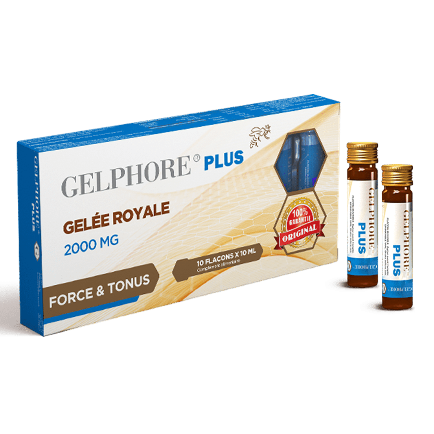 Gelphore Plus Gelée Royale 2000Mg Force Et Tonus جلفور بلس رويال جيلي 2000 مجم قوة وتناسق